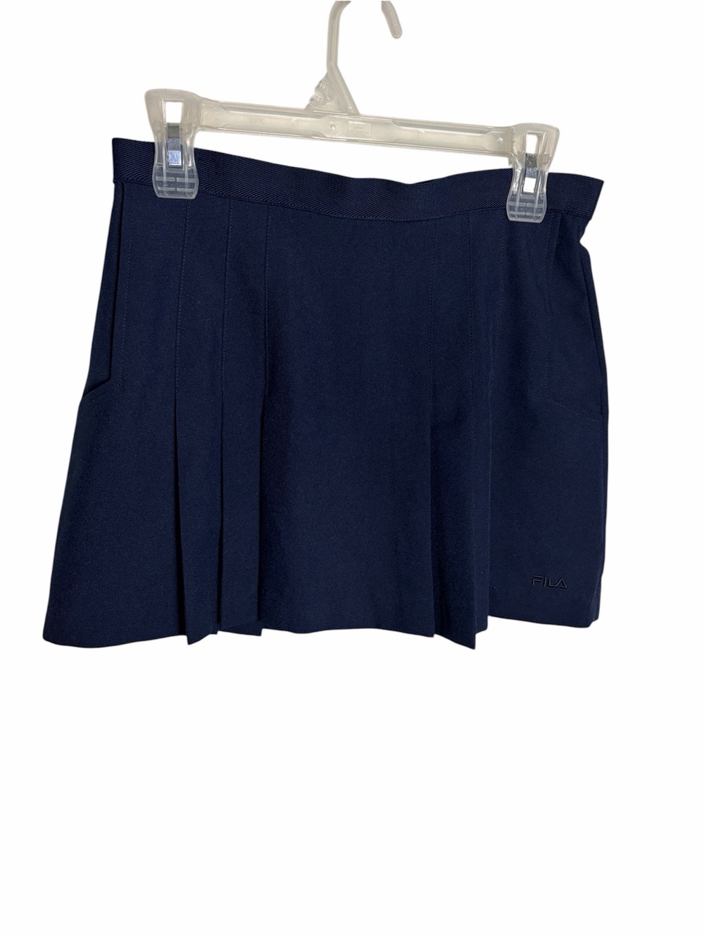 NWT Y2K Fila  heritage navy blue pleated kilt mini skirt with pockets 6